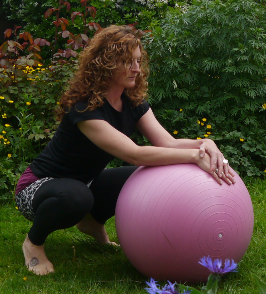 Try squatting over the ball for a few of your contractions, open the pelvis, use supports under your feet if necessary